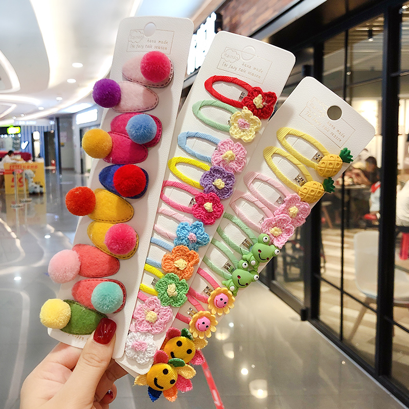 Children's hairpin girls hairpin hair accessories Korean net red ins girl cartoon clip headdress baby princess BB clip