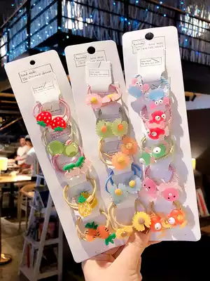 Girl hair ring Princess does not hurt hair hair ring Girl tie hair cute small rubber band baby headdress children's hair ring