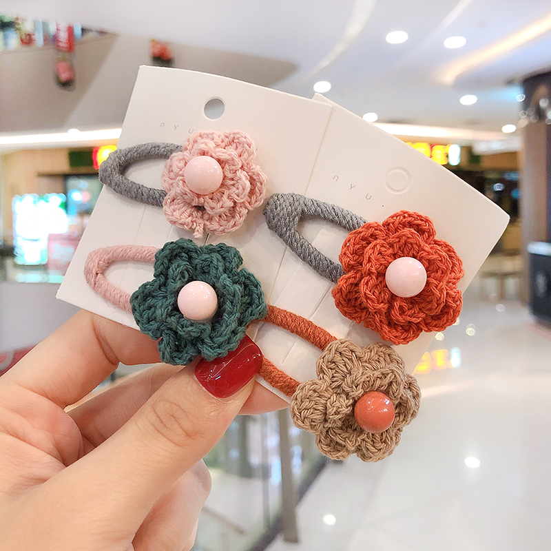 Senmi Rabbit's new children's net red hair clip hair accessories girl baby tie hair small hairpin infant temperament headdress