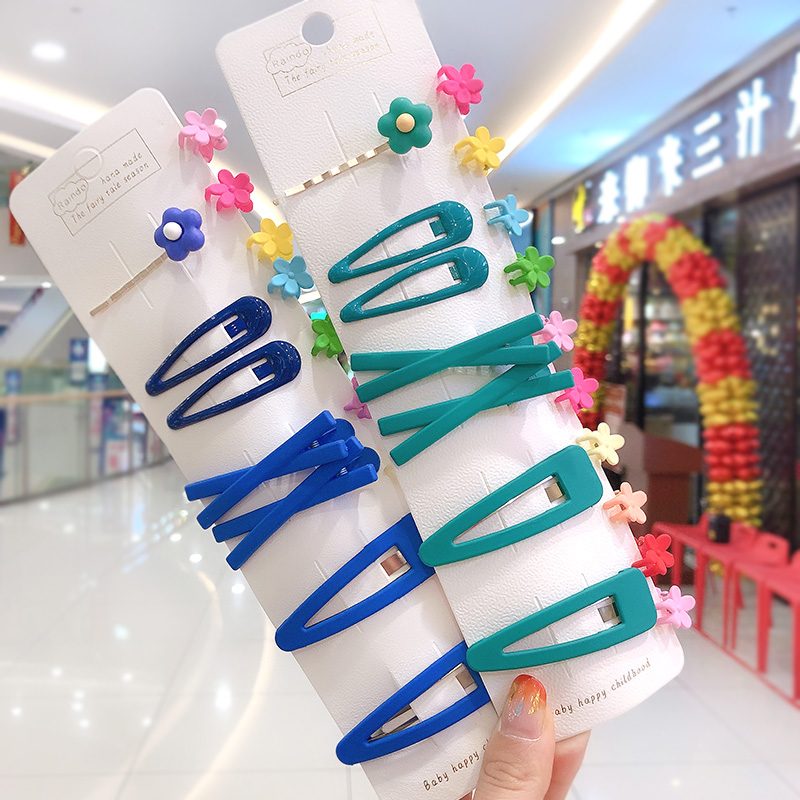 Senmi Rabbit Children Hair Clip Colorful hair clip Korean tennis Red Elegant BB Clip Baby Grip Clip Girl in a headlined jacket