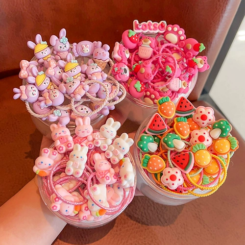 Детская резинка для волос, высококачественный безвредный милый аксессуар для волос, не повреждает волосы