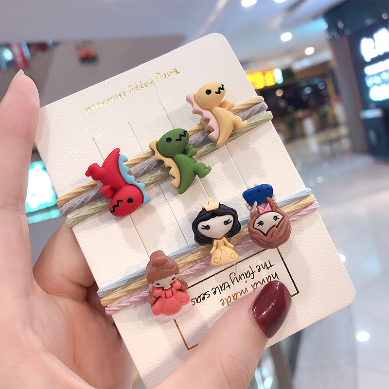 Senmi rabbit Korean cute little dinosaur Hairband headwear simple girl Hairband Net red Hairband children rubber band hair ring hair accessories