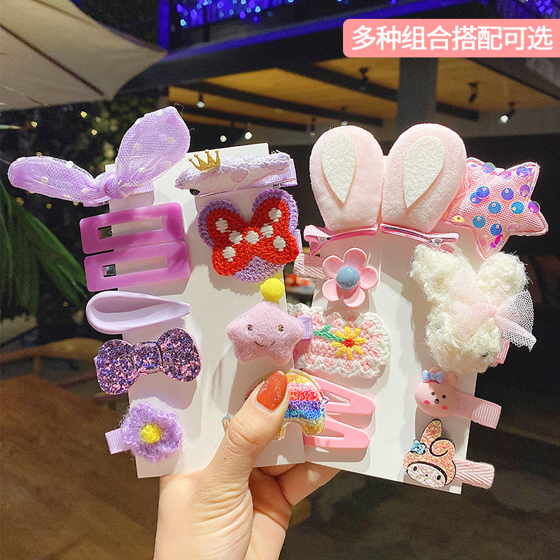 Chinese style children's cartoon hairpin Korean princess headdress girl little girl broken hairpin cute baby hair accessories