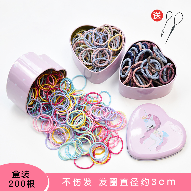 Morimi rabbit Korean children do not hurt hair leather ring head rope baby hair adorned hair girl hair girl head decorated with rubber band-Taobao