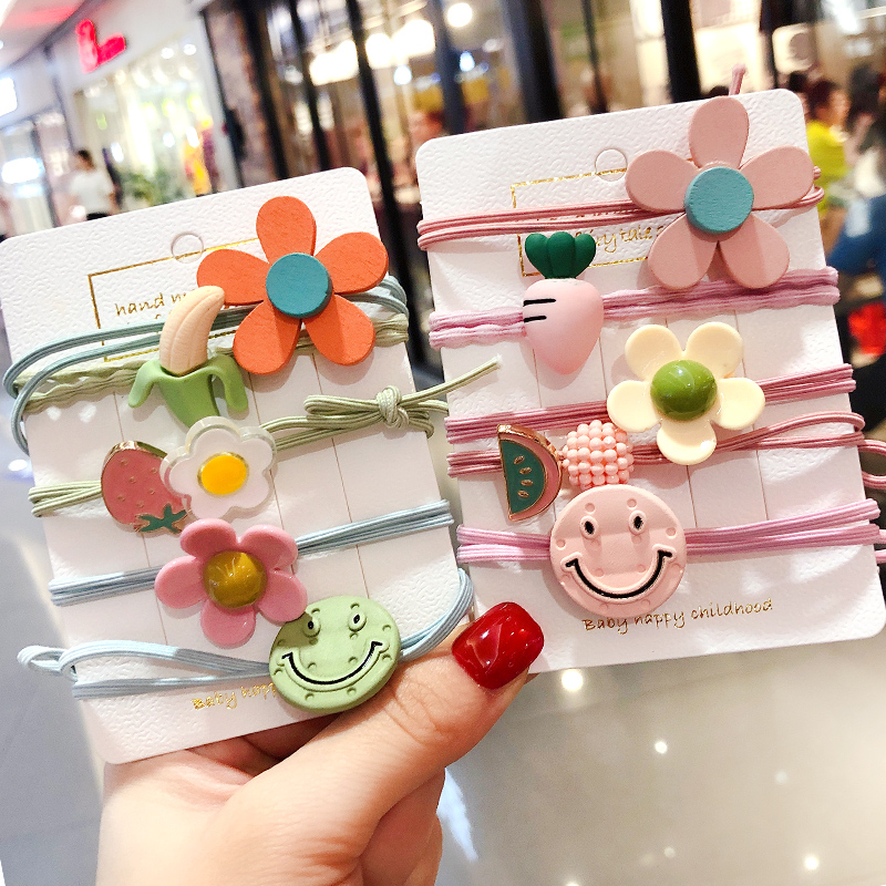 Children's rubber band Women Zen South Korean web Red Katong Ma Mei Fat Circle Girl Cute Son Girl Hair Ring Hairdresser