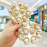 Белый темный комплект, с медвежатами, в цветочек, 20 шт