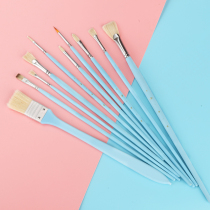 Lobete 10-set brush set water chalk painting tool set acrylic paint pen adult children student beginner art drawing brush