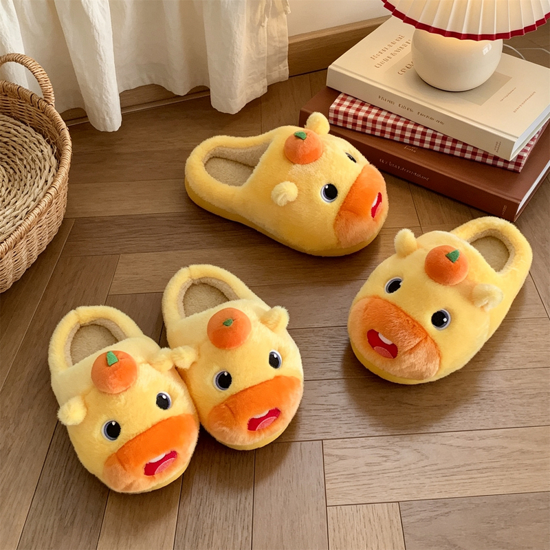Indoor Soft-Soled Non-Slip Couple's Cute Cotton Slippers, Genuine Capybara Lulu, Men's and Women's Winter Warm and Fun Furry Shoes Indoor Soft-Soled Non-Slip Couple's Cute Cotton Slippers, Genuine Capybara Lulu, Men's and Women's Winter Warm and Fun Furry Shoes