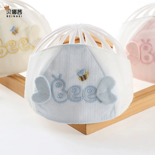 Детская летняя тонкая хлопковая шапка, детский ниппель для новорожденных для раннего возраста