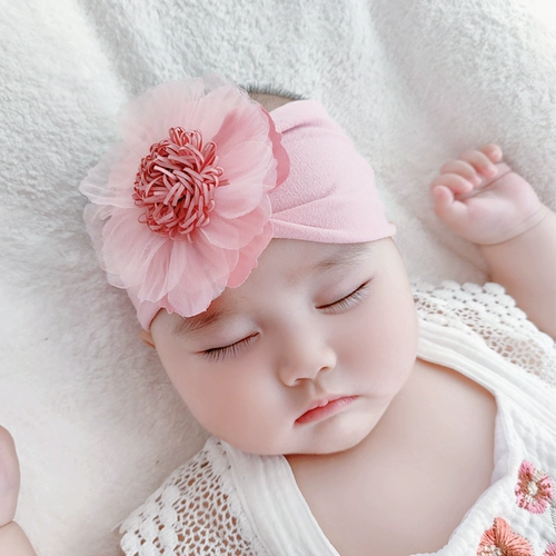 Детская летняя тонкая повязка на голову для девочек, милый аксессуар для волос для принцессы для раннего возраста для новорожденных, в западном стиле