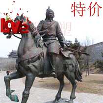 Ancient large-scale outdoor 00 Mongolian figure sculpture cast bronze riding general statue ornaments landscape garden cavalry general
