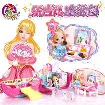 Oni Barbie Dream House doll Xiaoling toy set House girl Princess simulation exquisite big set