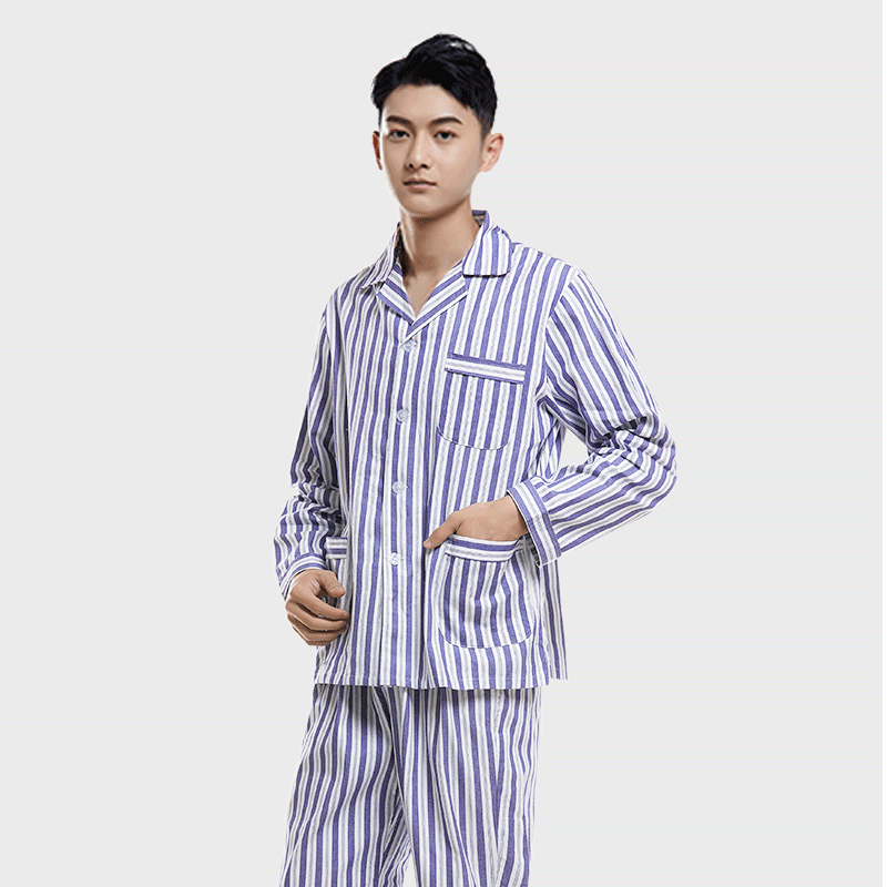 Hospital gown long-sleeved suit female and male pajamas patient suit cotton patient suit inpatient suit hospital same style patient suit