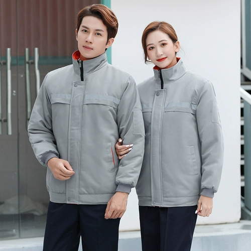 Зимний утепленный пуховик для работы, ветрозащитный износостойкий комплект, куртка, рабочая одежда, делается под заказ