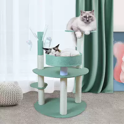 Cat Climbing Frame Cat Nest Cat Tree Small Solid Wood Large Large Cat Rack Four Seasons Universal Summer Cat Grab