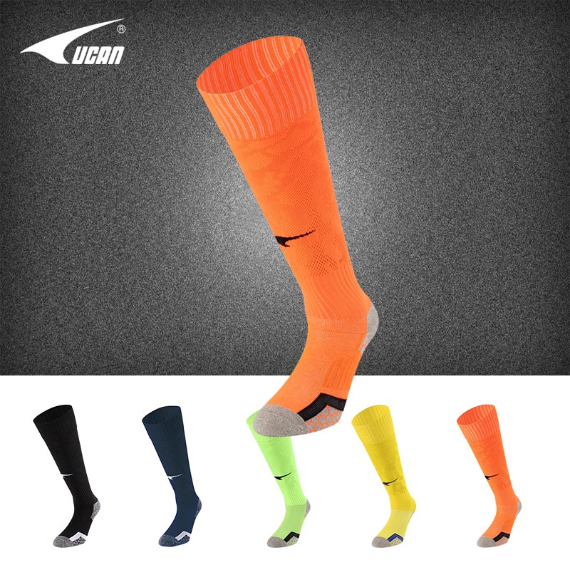 UCAN sharp new children's clothing football socks children non-slip thickened towel bottom long drum socks AS7516