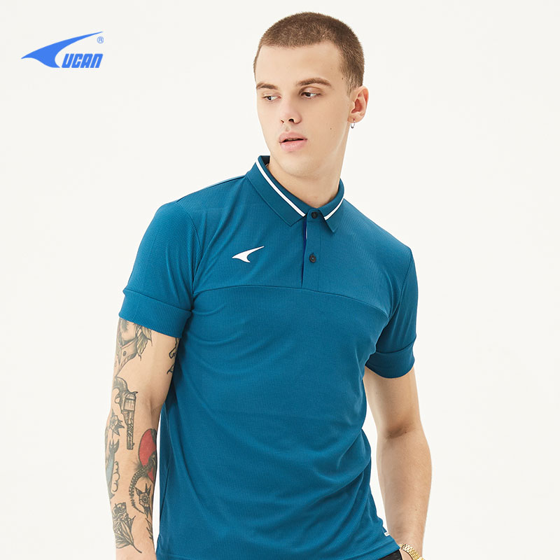 New sharp sports POLO shirt men summer short sleeves quick dry breathable sports T-shirt H09228 -Taobao