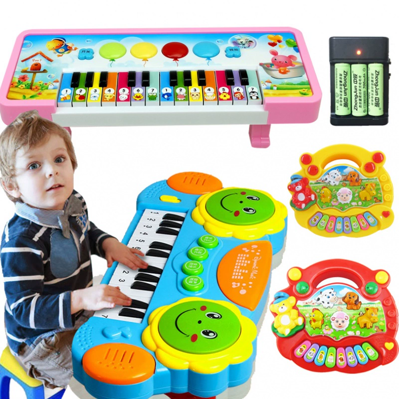 Bàn phím trẻ em nhạc trẻ vỗ nhẹ giáo dục sớm câu đố piano nhạc cụ 1-3 tuần 2 tuổi trẻ mới bắt đầu đồ chơi - Đồ chơi âm nhạc / nhạc cụ Chirldren