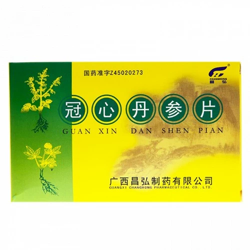 昌弘 Crown Heart Danda 60 Таблетка, грудь, боль в груди, боль в сердце, короткая коронарная болезнь сердца.