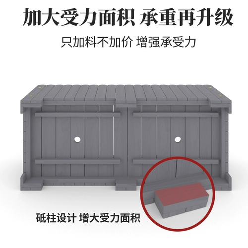 Открытый балкон антикоррозийный деревянный цветочный горшок двор прямоугольный цветочный корыт садовый посадочный ящик открытый ландшафтный дизайн специальный горшок для бонсай