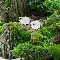 Mini Sheep Ornaments Miniature Animals Figurines Micro