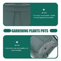 5 Pcs Circle Tray Plastic Flower Pot Gardening Tool