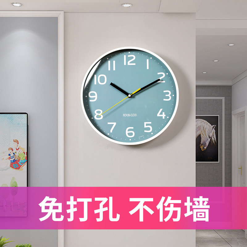 Timepieces Living room Home creative wall clock Bedroom Simple fashion clock modern clock Silent Nordic decorative wall hanging