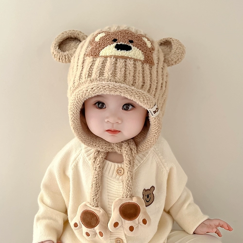 Утепленная демисезонная детская вязаная шапка для мальчиков