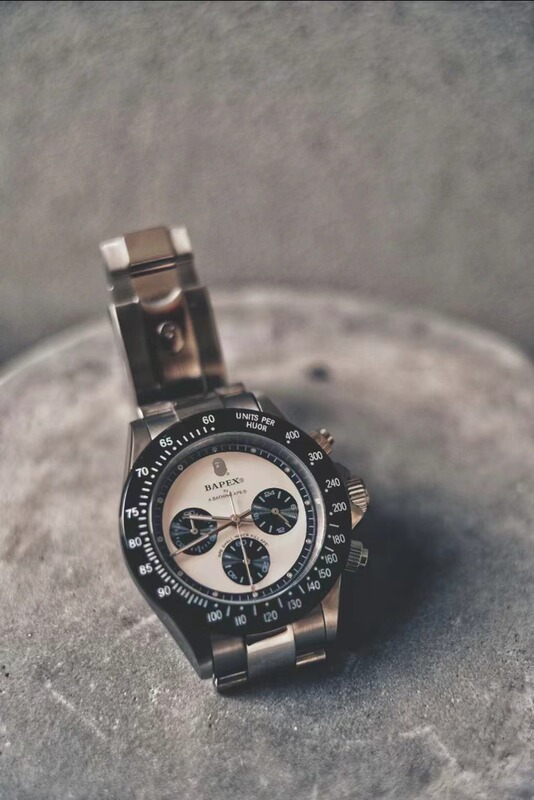 Bapex Type 3 Three-Eyed Ape Head Fashion Watch Panda Di Men's Quartz Watch in Stock