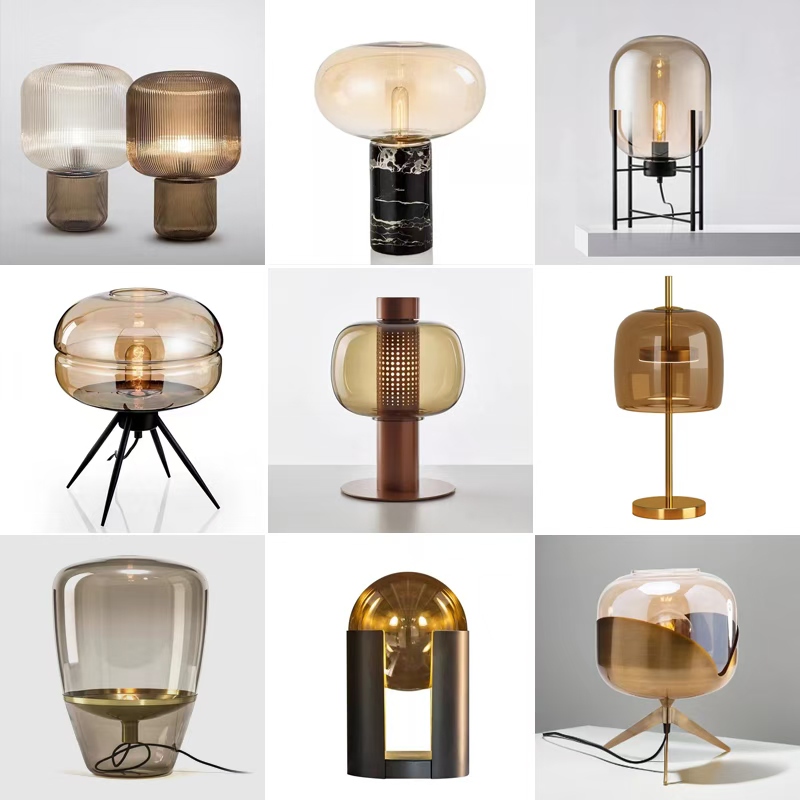 Light Luxury Nordic Modern Minimalist Table Lamp Designer Model Room Hotel B&B Bedroom Bedside Glass Decorative Table Lamp Light Luxury Nordic Modern Minimalist Table Lamp Designer Model Room Hotel B&B Bedroom Bedside Glass Decorative Table Lamp
