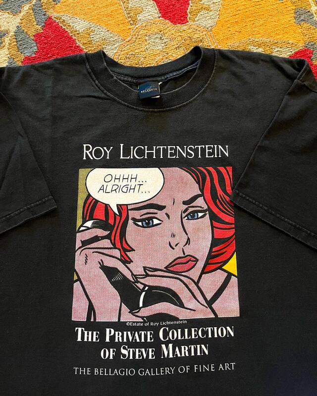 Roy Lichtenstein Co-Branded T-Shirt Roy Rexienstein Printed Short-Sleeved Pure Cotton Loose Couple