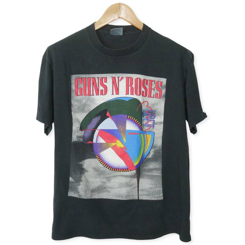 American Vintage Style Guns N Roses Rock Band High Street Fashion Short-Sleeved T-Shirt