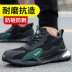 Men's labor protection shoes, winter ultra-light, anti-smash, anti-puncture, steel toe, lightweight steel plate, deodorant, insulated construction site work shoes 