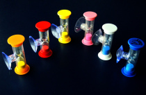 7 Color hourglass 2 3 5 minutes Childrens brushing timer small cute decoration gift high quality suction cup rotating