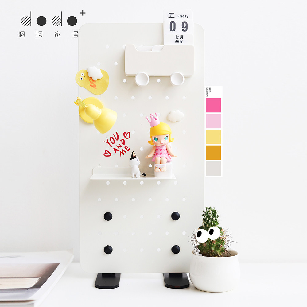 dodo hole board shelf countertop placement rack Free perforated decorative board Desk storage creative simple original