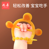 Baby grinding teeth tooth gum baby boiled toy music bite glue full soft silicone ring finger anti-eating hand artifact