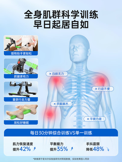 Aigor Stroke Hemiplegia Rehabilitation Training Equipment Bicycle for the Elderly Home Use Upper and Lower Limb Auxiliary Leg Exercise