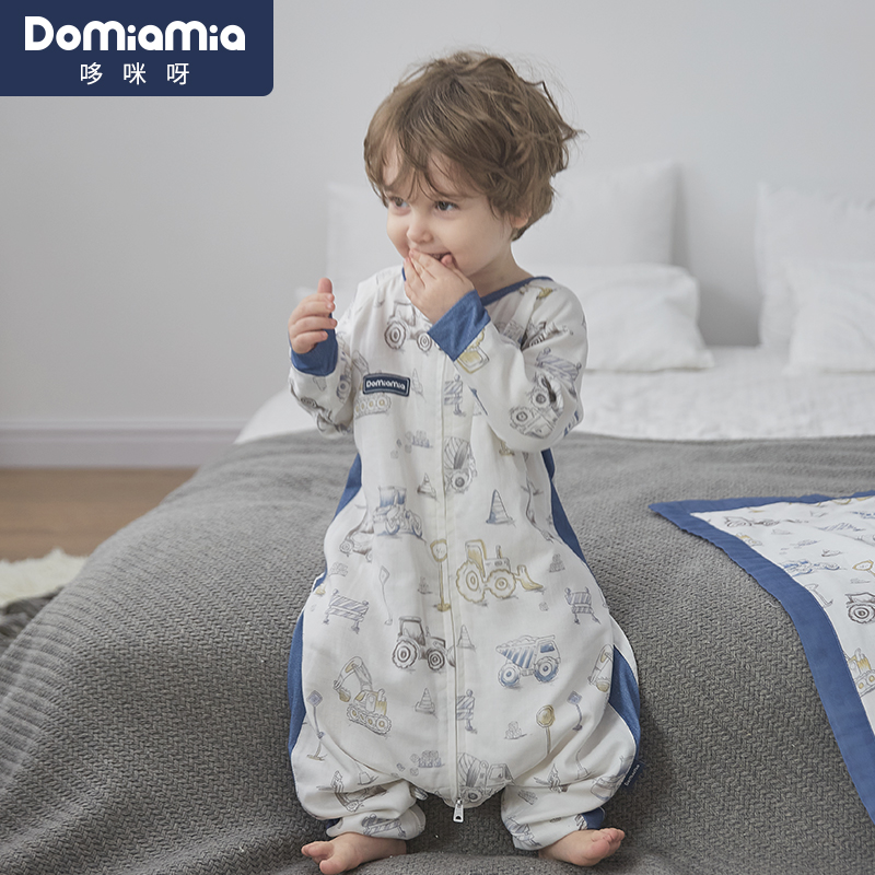 Domiamia Doraemon four-layer bamboo cotton gauze baby sleeping bag spring summer thin baby heating room children's pajamas