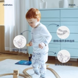 Детская пижама, осенний комплект подходит для мужчин и женщин, детский лонгслив