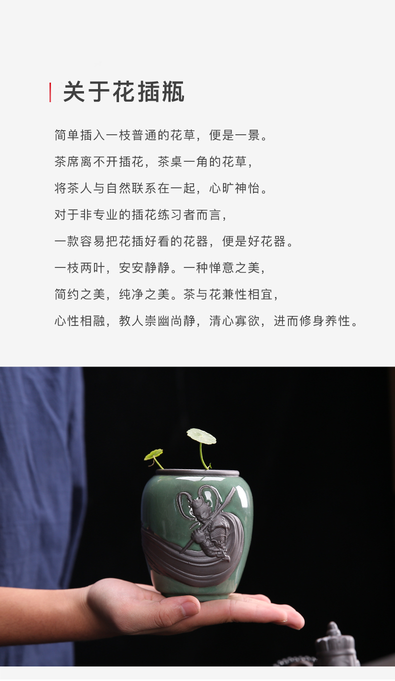 European elder brother up with hydroponic other grass cooper fernleaf hedge bamboo vases, ceramic nonporous flowerpot dried flowers all over the sky star, flower receptacle