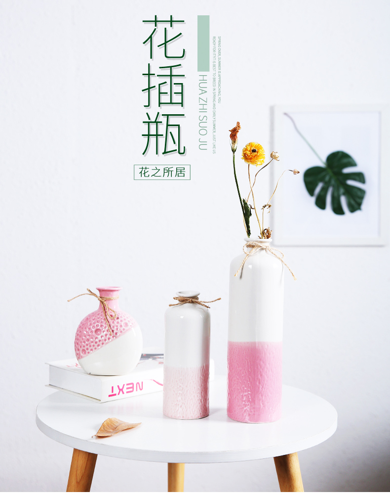 Without hole, hydroponic indoor ceramic vase desktop furnishing articles decorative vase dried flowers flowers all over the sky star, ceramic vase