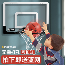No-punch basketball hoop small basket childrens wall-mounted indoor basketball hoop shooting indoor basketball hoop can dunk 46