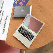 Apple laptop small mirror flat creative portable portable mini folding ins Net red Mac makeup mirror
