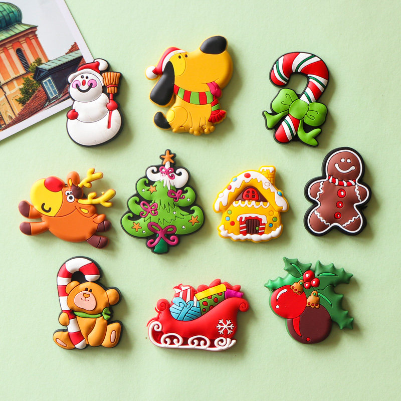 Cute Cartoon Soft Glued Fridge With Magnetic Sticker Creative Decoration Early Teaching Aids Children Magnet Patch 3d Solid Set-Taobao