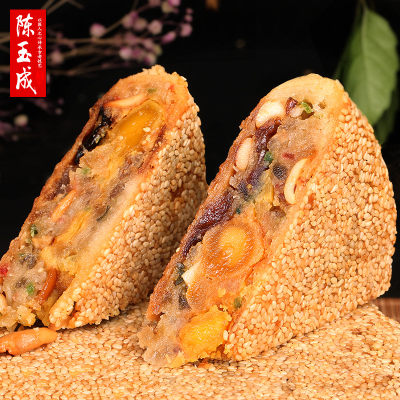 Wenzhou specialty pier Chen Yucheng moon cake handmade moon cake fresh meat egg yolk 500g wholesale Mid-Autumn Festival gift box