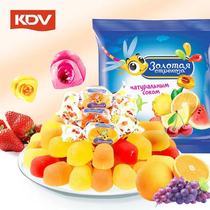 Russian flavor KDV Golden Dragonfly assorted fruit flavor sandwich bag gummy bee qq sugar Net red tremble
