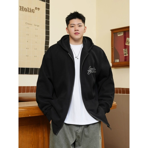 Дизайнерская толстовка с капюшоном, хлопковая осенняя модная куртка, европейский стиль, большой размер