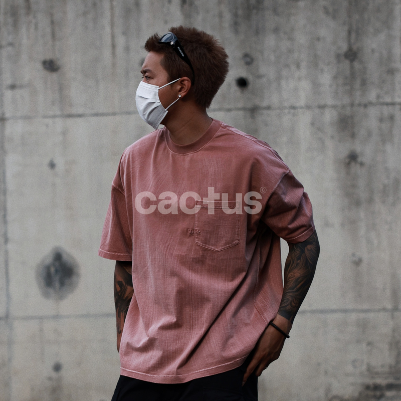 In-Stock Blendr Brush Dyed Tee Hand-Dyed, Washed, Embroidered Pocket Short-Sleeve T-Shirt 24Ss