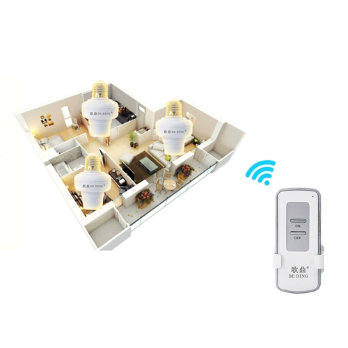 Беспроводной переключатель, универсальная подставка для лампы, цоколь, 220v, дистанционное управление, с винтовым цоколем