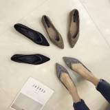 Женщины одиночной обуви весна и лето 2024 г. Новый неглубокий острый профиль нежный ночной ботин